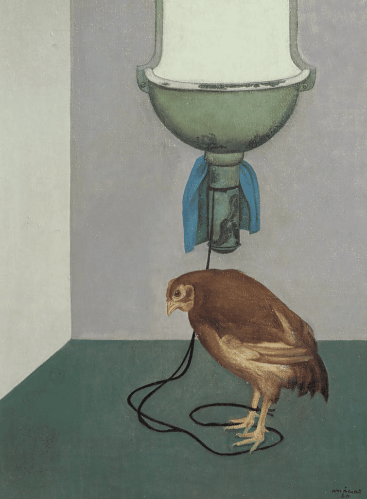 A csirke, 1960, olaj, vászon, 80x60 cm, j.: j.l.: Mácsai 60